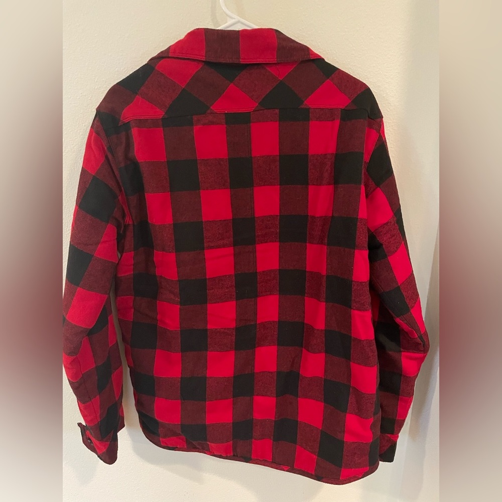 Men’s Quilted Flannel Jacket size small